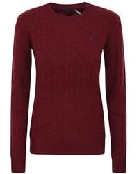 Polo Ralph Lauren - Cable-knit Polo Pony Sweater - Lyst