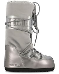 Moon Boot - Icon Glance Lace-up Satin Boots - Lyst