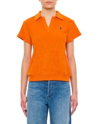 Polo Ralph Lauren - Pony Embroidered Terry Polo Shirt - Lyst