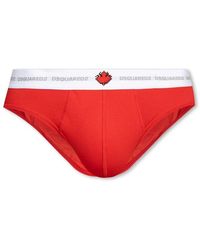 DSquared² - Cotton Briefs With Logo, - Lyst