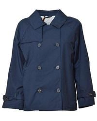 Max Mara The Cube - Double Breasted Oversized Trench Coat - Lyst