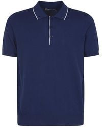 Canali - Contrasting Border Polo Shirt - Lyst