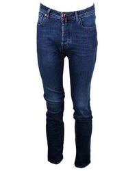 Jacob Cohen - Bard J688 Jeans In Premium Edition Stretch Denim With 5 Pockets With Closure Buttons And Branded Label - Lyst