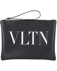 Valentino Vltn Clutch Bag - Black