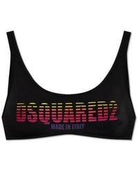 DSquared² - Logo Printed Swim Top - Lyst