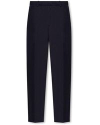 Moncler - Wool Pleat-Front Trousers - Lyst