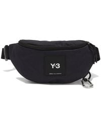 Y-3 Logo-patch Belt Bag - Black