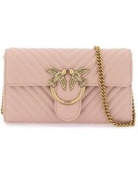 Pinko - Love Bag Chevron Crossbody Bag - Lyst