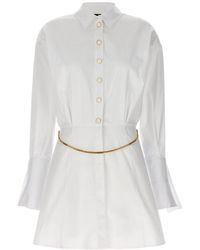 Elisabetta Franchi - Chain Linked Long Sleeved Shirt-dress - Lyst