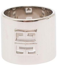 Givenchy - Silver Rings With 4g Detail In Brass - Lyst