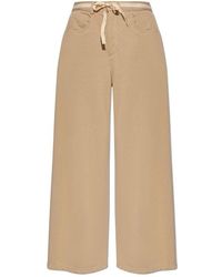 MM6 by Maison Martin Margiela - Belted Wide-leg Palazzo Pants - Lyst