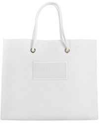 Elisabetta Franchi - Logo Patch Tote Bag - Lyst