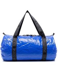 Golden Goose Star Printed Zipped Duffle Bag - Blue
