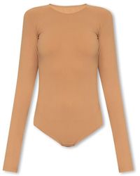 MM6 by Maison Martin Margiela - Bodysuit With Long Sleeves - Lyst