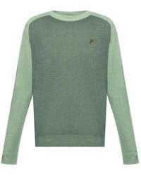 Etro - Logo Embroidered Crewneck Knitted Jumper - Lyst