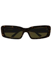 Balenciaga - Oversize Rectangle Frame Sunglasses - Lyst