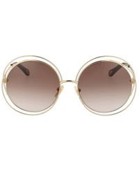 Chloé - Round Frame Sunglasses - Lyst