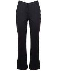 Karl Lagerfeld - High-waist Straight-leg Trousers - Lyst