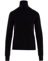 risto howling wolves turtleneck knit sweater