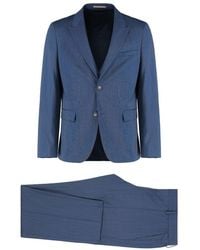 BOSS - Micro-Patterned Stretch Cloth Three-Piece Suit - Lyst