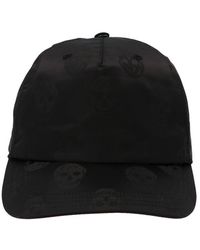 Alexander McQueen Biker Skull Cap - Black