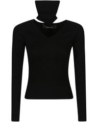 FEDERICA TOSI - Ribbed Turtleneck Sweater - Lyst
