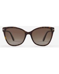 Tom Ford - Ani Cat-eye Frame Sunglasses - Lyst