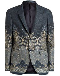 Etro - Paisley Printed Single-Breasted Blazer - Lyst