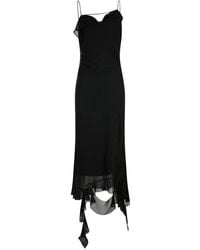 Acne Studios - Ruffle Detailed Sleeveless Midi Dress - Lyst