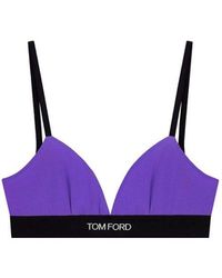 Tom Ford - Logo Underband V-neck Bra - Lyst