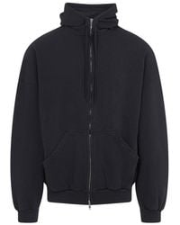 Balenciaga - Security Tape Logo Large Zip-Up Hoodie - Lyst