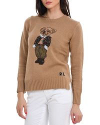 Polo Ralph Lauren Teddy Bear Crewneck Sweater - Brown