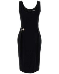 Versace - Stretch Cady Dress - Lyst
