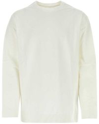 Jil Sander - Stretch Cotton Oversize T-Shirt - Lyst