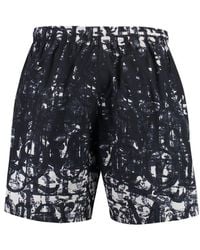 Alexander McQueen - Printed Swim Shorts - Lyst