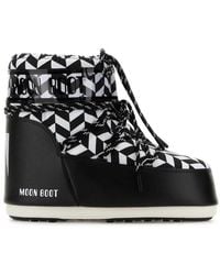 Moon Boot - Icon Geometric Printed Lace-Up Boots - Lyst