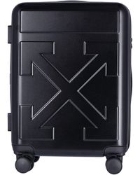 clear off white suitcase