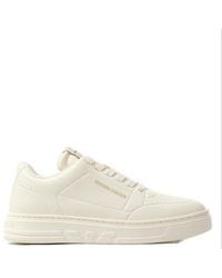 Emporio Armani - Thermoformed-Detailed Lace-Up Sneakers - Lyst