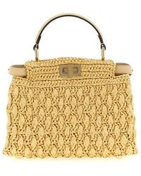 Fendi - Peekaboo Mini Tote Bag - Lyst