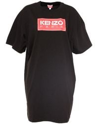 KENZO - Paris Midi T-shirt Dress - Lyst