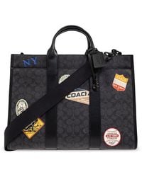 COACH - Patch Detailed Wesley Tote Bag - Lyst