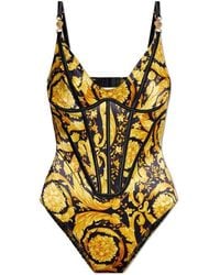 Versace - Patterned Bodysuit - Lyst