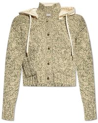 Moncler - Cardigan With Detachable Hood, - Lyst