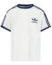 adidas - Terry 3 Stripe T-Shirt - Lyst
