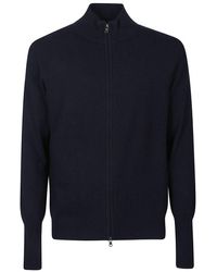 Ballantyne - Zip-Up Knit Cardigan - Lyst