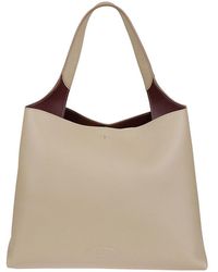 Tod's - Timeless Logo Embossed Tote Bag - Lyst