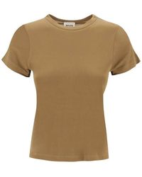 Khaite - Crewneck Jersey T-shirt - Lyst
