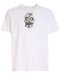 PS by Paul Smith - Skull Printed Crewneck T-shirt - Lyst