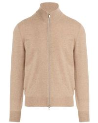 Brunello Cucinelli - Zipped Knit Cardigan - Lyst