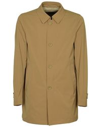 Herno - Single-breasted Long Sleeved Trench Coat - Lyst
